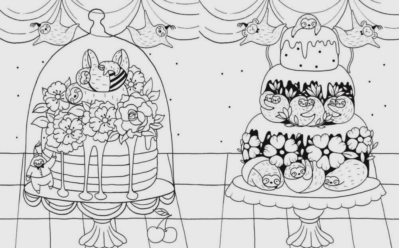 A Million Sloths Coloring Book