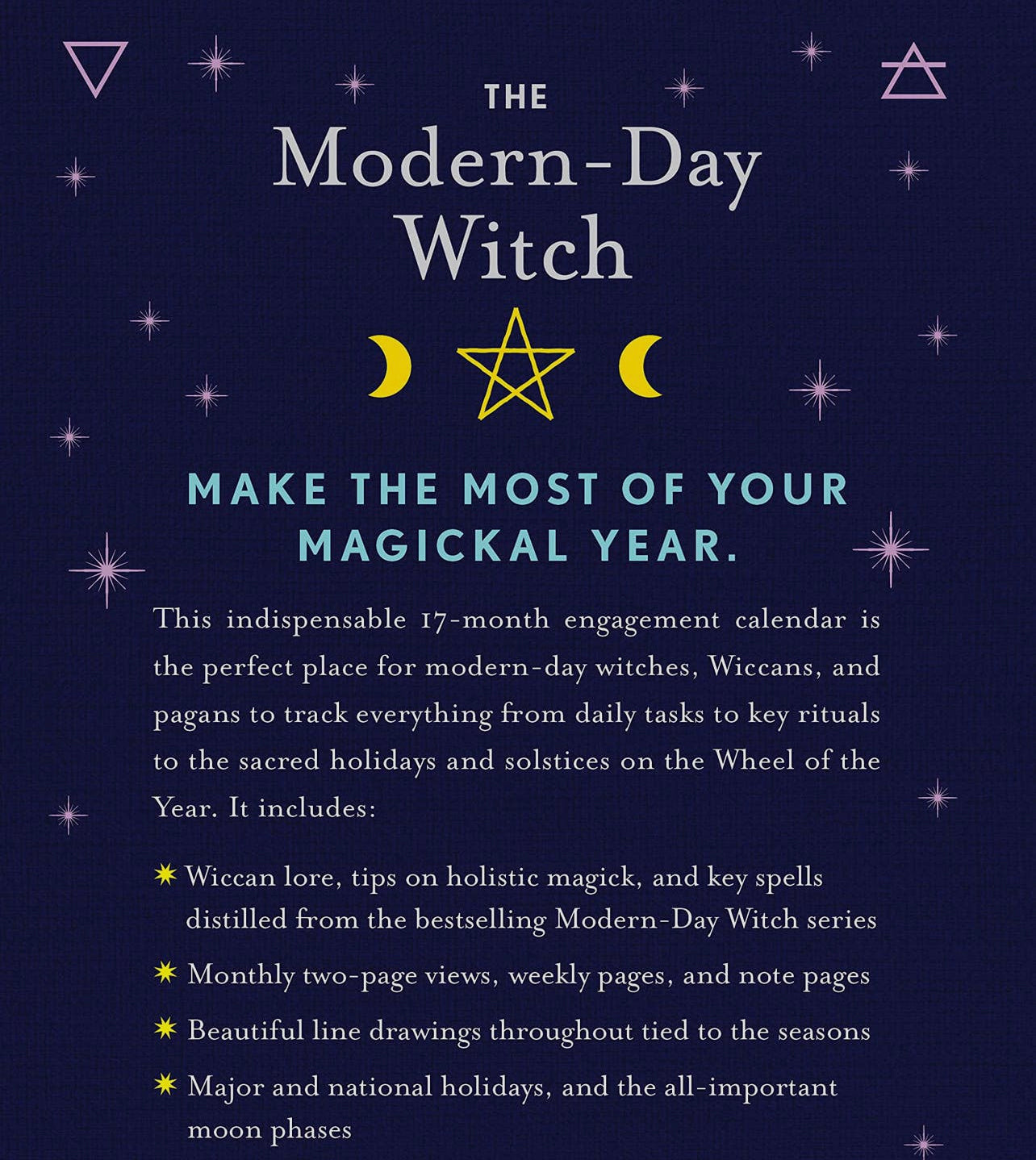 Modern Day Witch 2024 Wheel of the Year 17 Month Planner