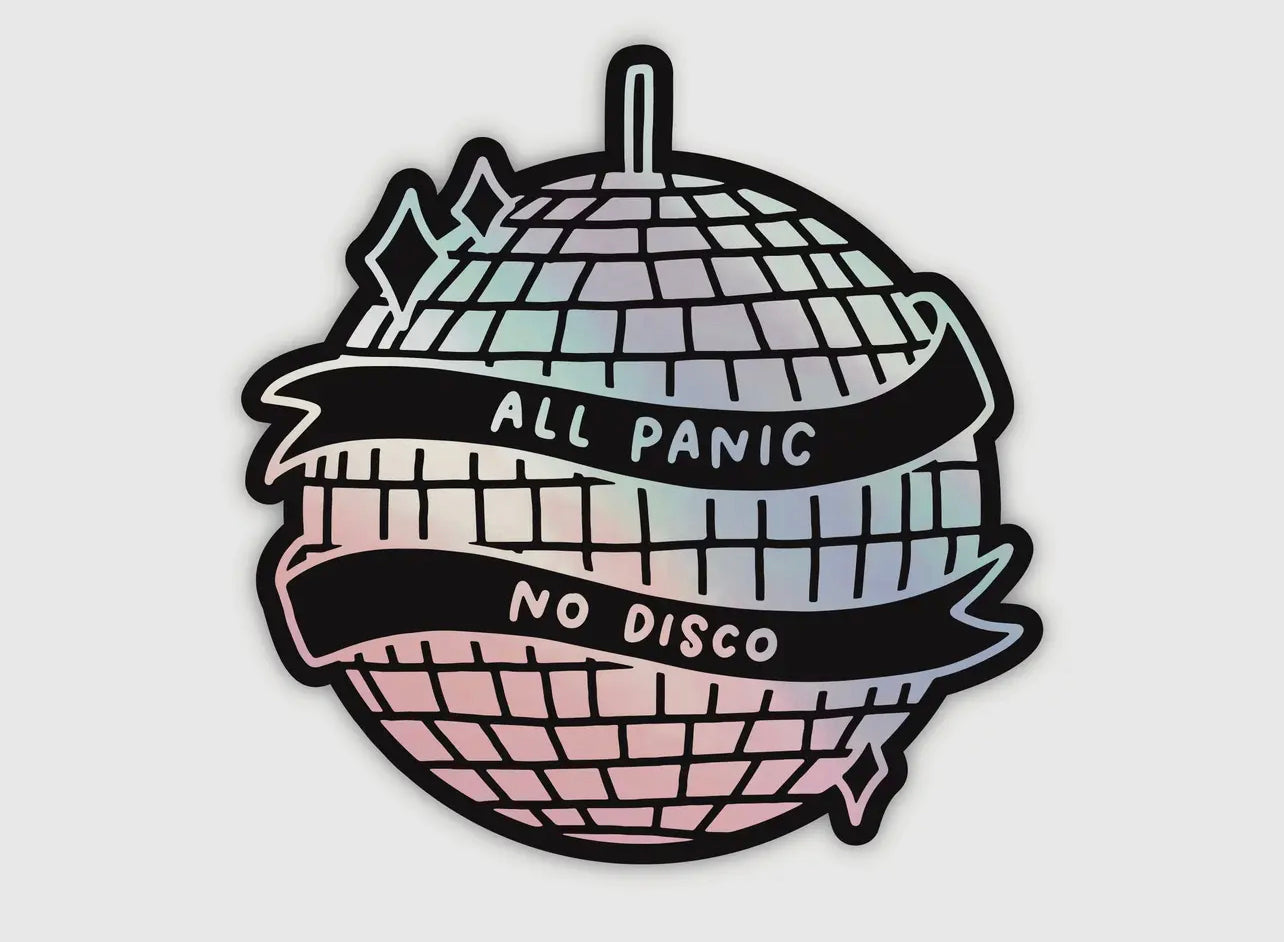 All Panic No Disco Sticker