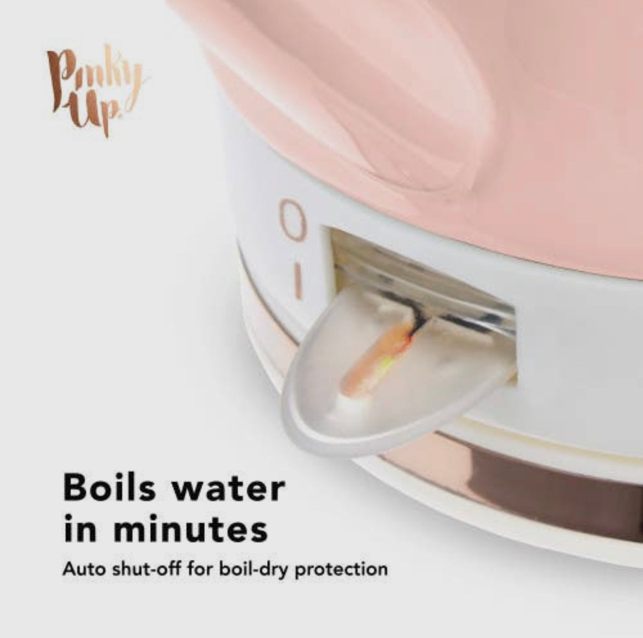 Noelle Pink Ceramic Electric Tea Kettle