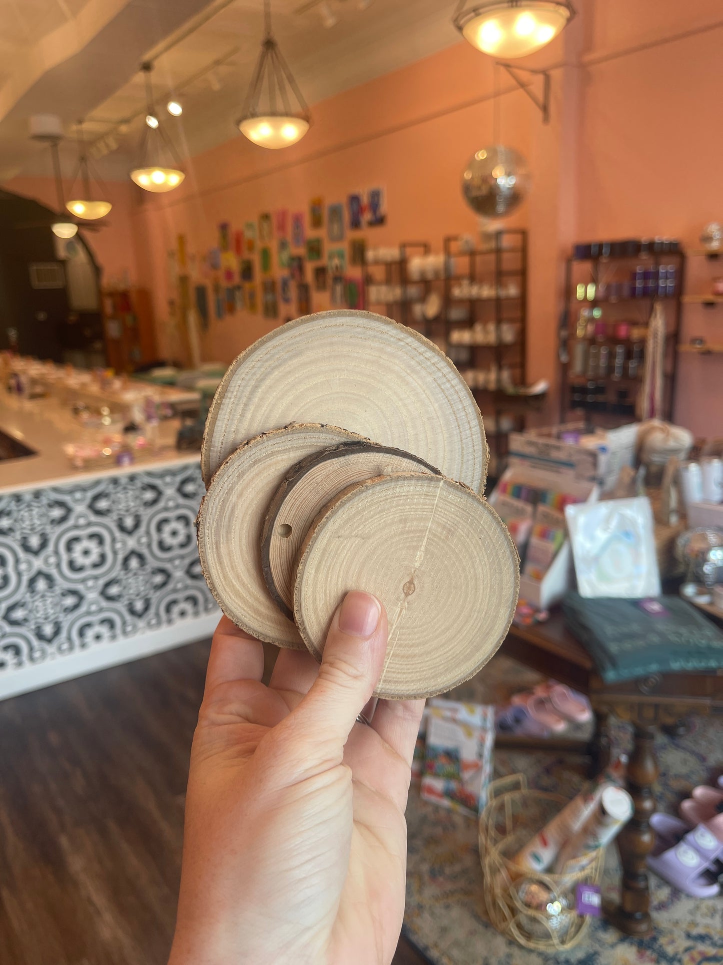 Wooden Rounds | Open Studio | Wood Ornaments
