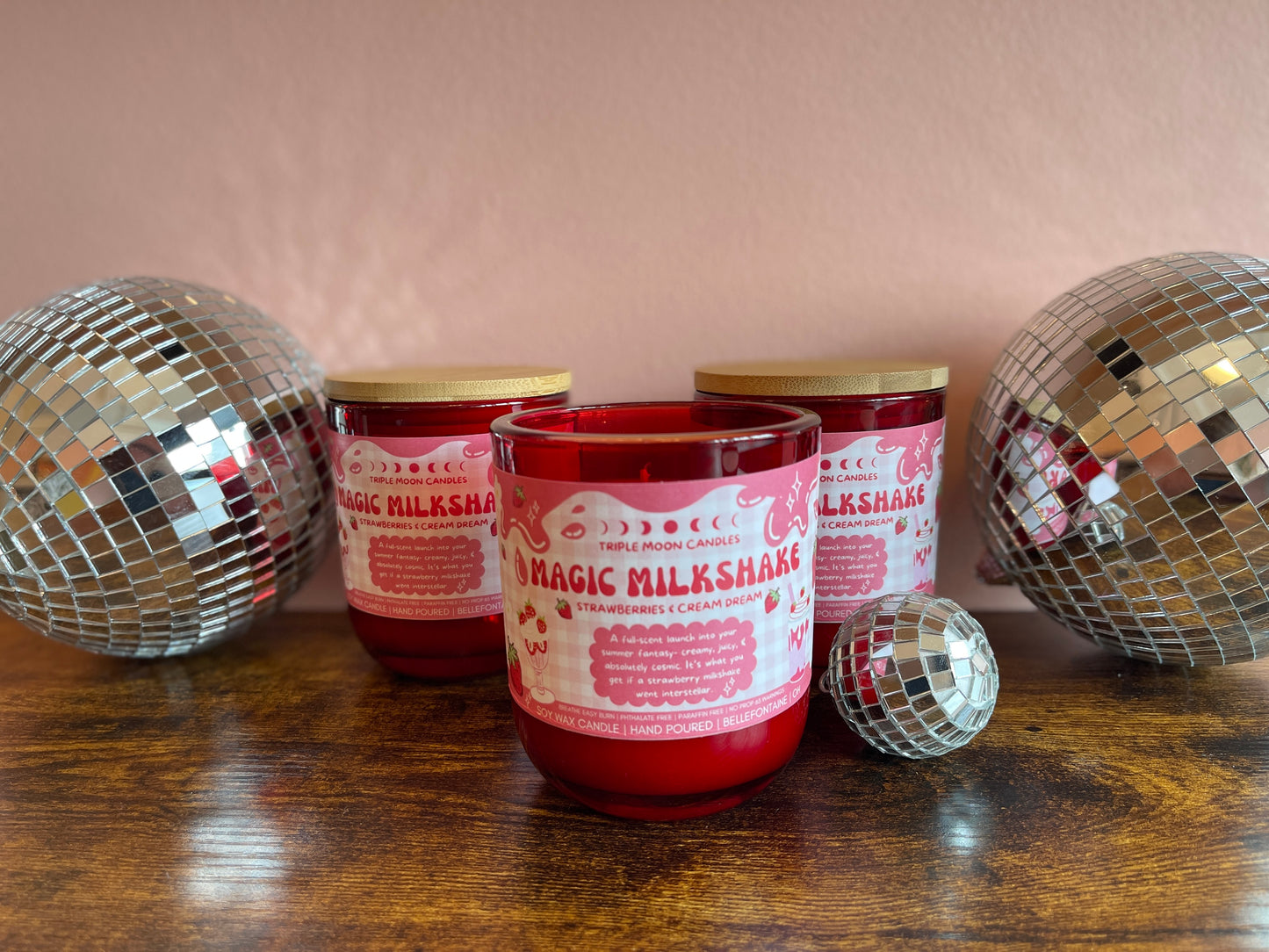 Triple Moon Candles