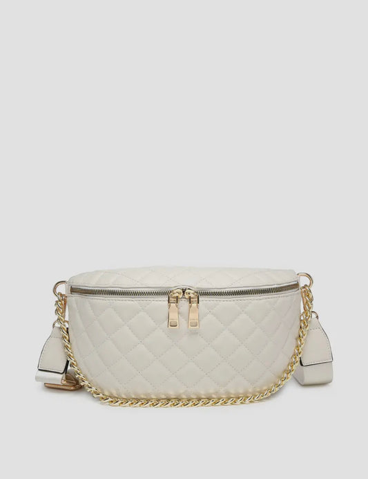 Sylvie Quilted Belt Bag w/ Chain & Strap