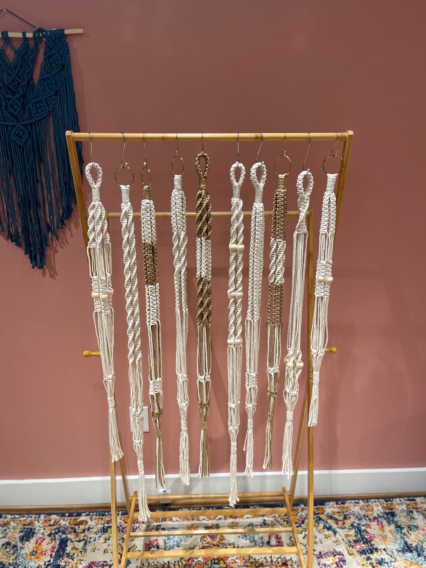 Neutral Macramé Plant Hanger Bundle, 10 Pack