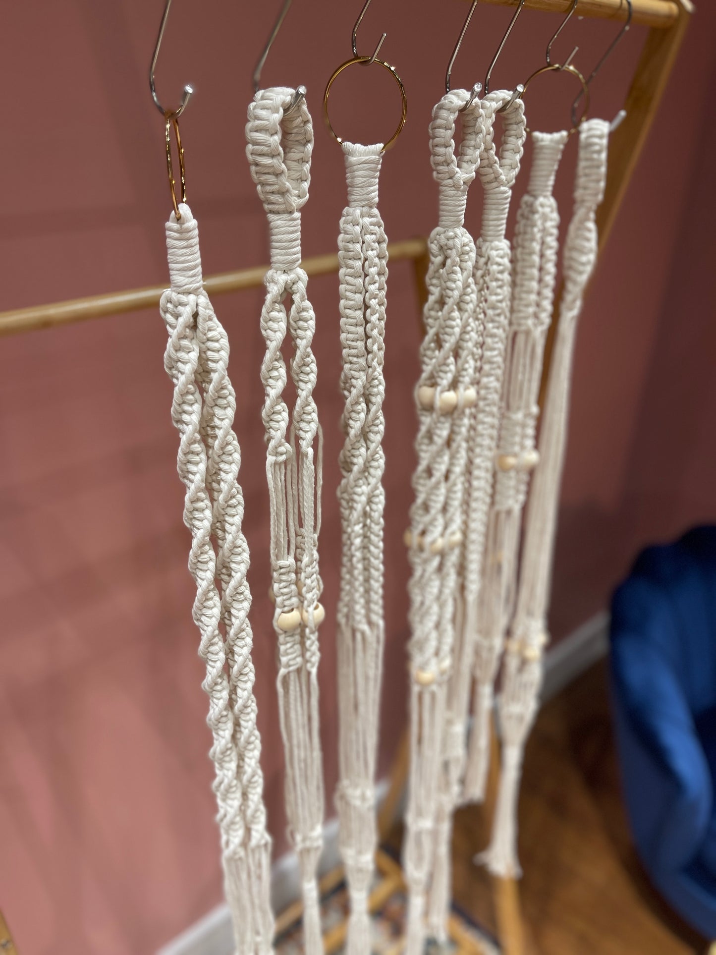 Neutral Macramé Plant Hanger Bundle, 10 Pack