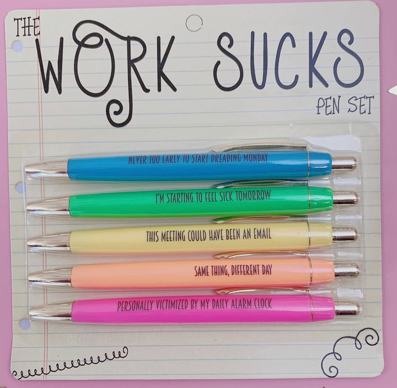Work Sucks Pen Set