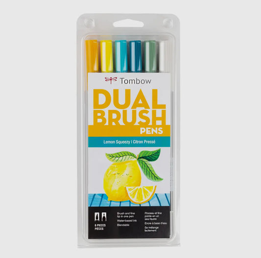 Dual Brush Pens: Lemon Squeezy 🍋 6 Pack
