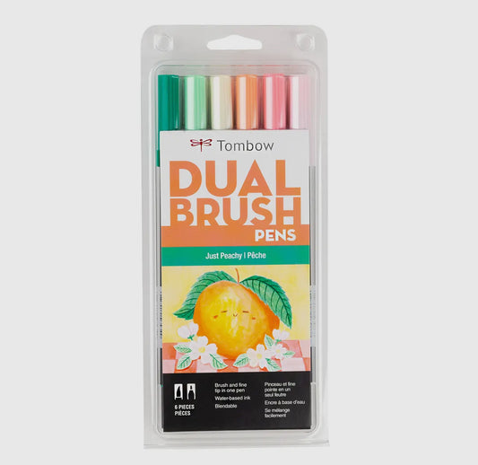 Dual Brush Pens: Just Peachy 🍑 6 Pack