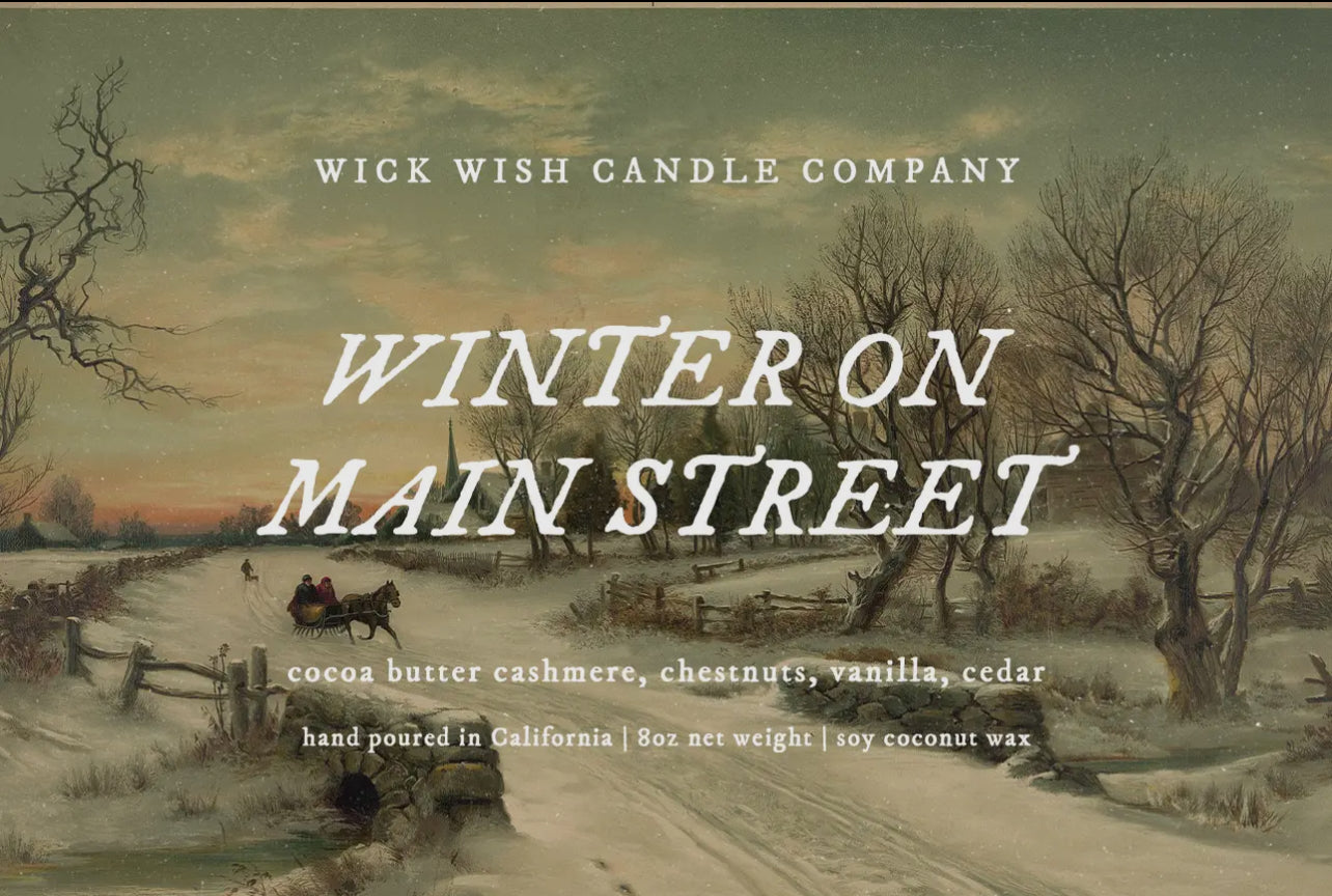 Winter on Main Street Candle