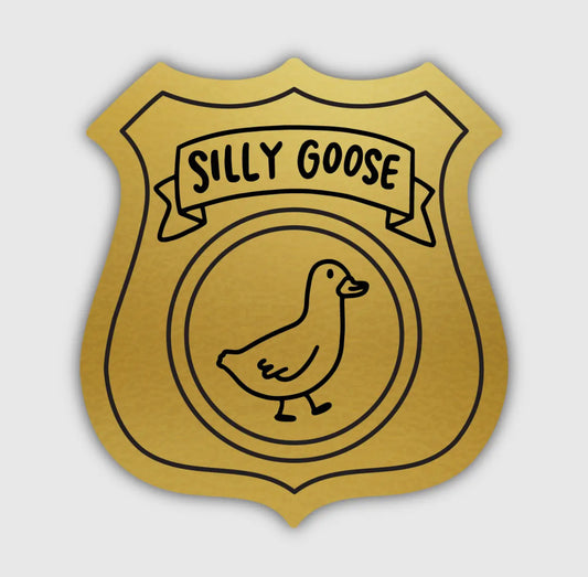 Silly Goose Badge Sticker