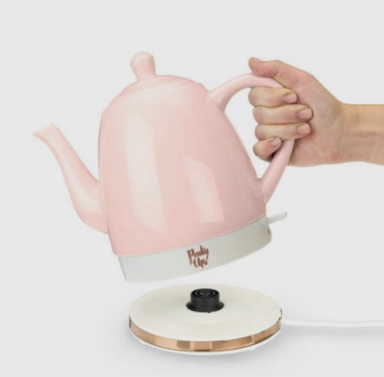 Noelle Pink Ceramic Electric Tea Kettle