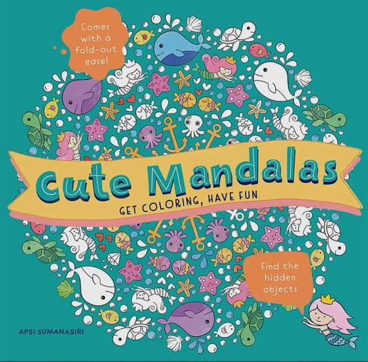 Cute Mandala Coloring and Hidden Objects Book