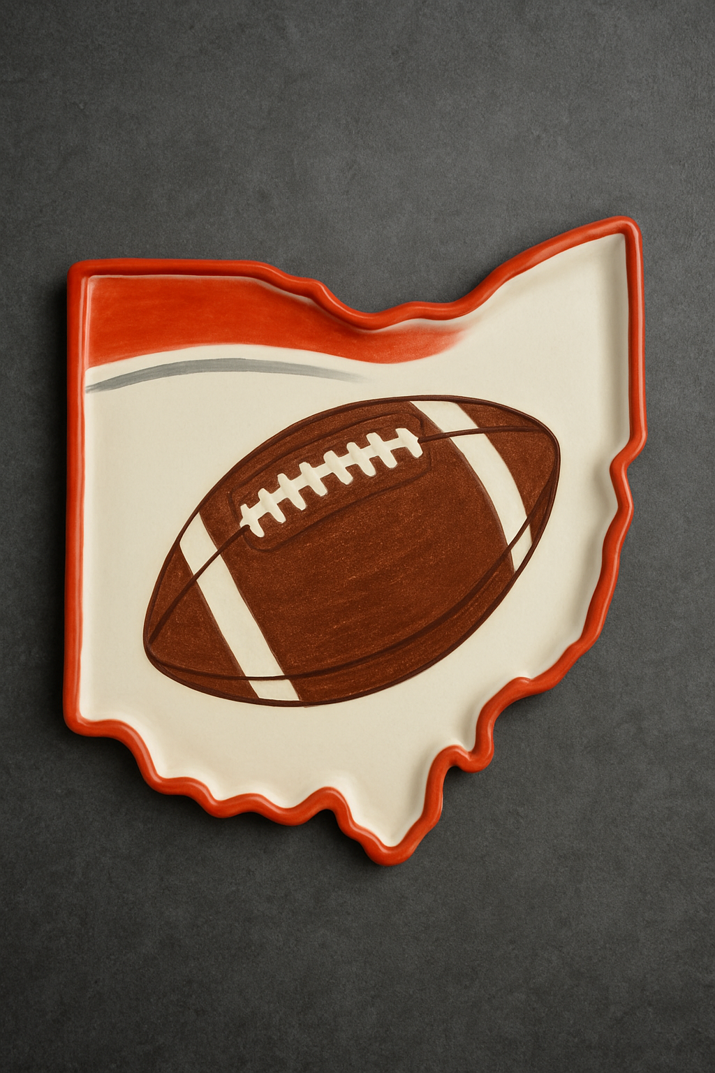 Game Day Glaze at Craft Emporium | Ceramic Serving Tray | Pottery Glazing Event | Ohio Sports Project