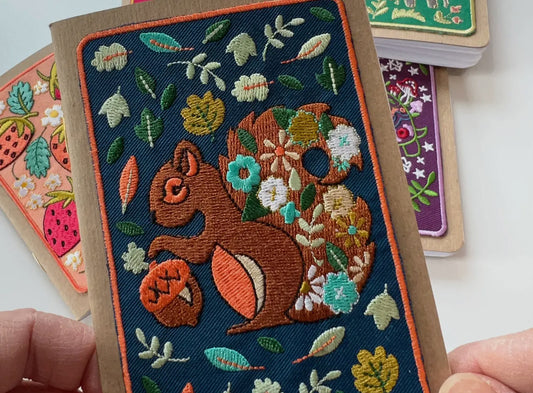 Super Cute Embroidered Pocket Notebook