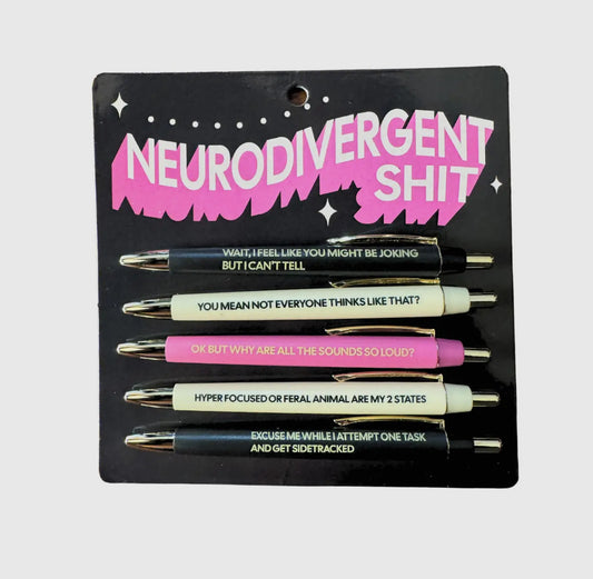 Neurodivergent Shit Pen Set