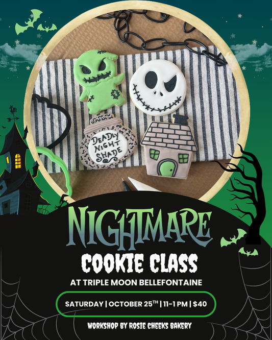 Nightmare Cookie Class | Cookie Decorating Workshop | Bellefontaine